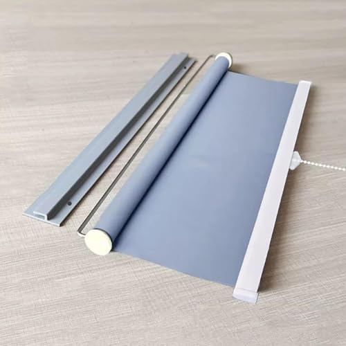 ZHUOZ1T Estor Auto-Enrollable a Muelle,Estores Parasol para El Hogar,Estores Enrollables Opacos Retráctil Sin Taladrar,Protección Solar y Rayos UV,para Ventanas,Oficina (55cm x 150cm)