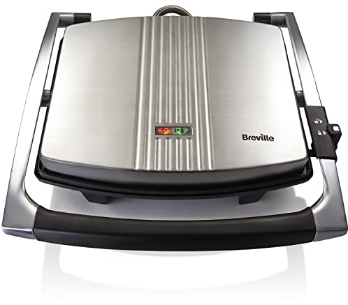 Breville Sandwich/Panini Press & Toastie Maker | 4-Slice | Stainless Steel [VST026X]