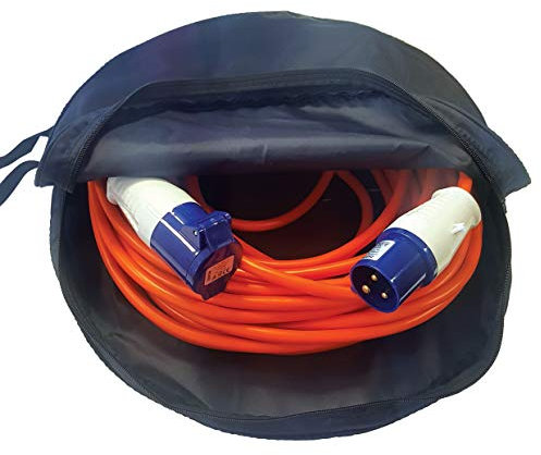 Mains Hook-up Cable Storage Bag Caravan Motorhome Boat Camper EHU Hose Hook Up