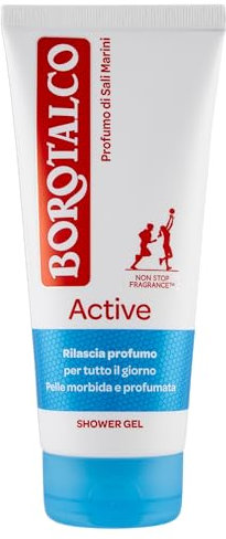 Borotalco - Docciaschiuma Active Corpo, Doccia Schiuma al Profumo di Mandarino e Neroli, Shower Gel per una Pelle Morbida e Profumata - Ideale per Uomo e Donna - Flacone da 200ml