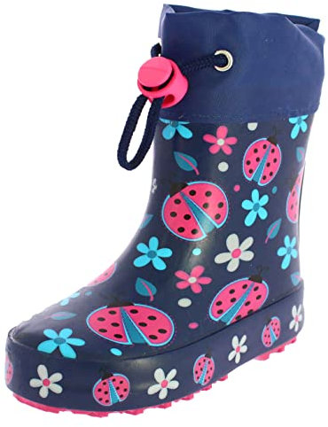 Beck Mädchen Glückskäfer Warm Gummistiefel, Blau, 29 EU