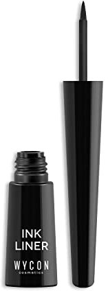 WYCON cosmetics INK LINER - Eyeliner Nero Liquido, Eyeliner fluido Extra Black per un tratto definito, dal colore pieno e uniforme