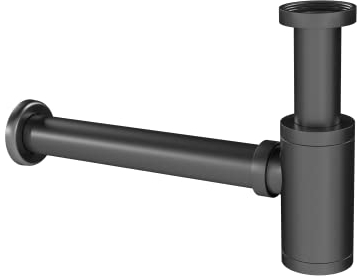 BERNSTEIN Siphon 1924 für Waschbecken Universal für Waschbecken 6 Waschtische Ablauf mit Geruchsverschluss Flaschensiphon in Gunmetal