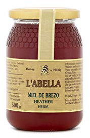 L'Abella Mel - Miel de bruyère 100% naturel | Miel d'abeille pur - Récolté de manière artisanale sur la Costa Blanca, Espagne - Sans gluten - 500G