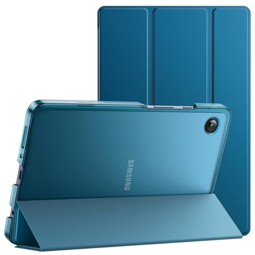 JETech Skyddsfodral för Samsung Galaxy Tab A11/A9 8,7 (2025/2023), Blågrön | Tunn Genomlysande Baksida, Trifold Stående, Tunt och Stötsäkert