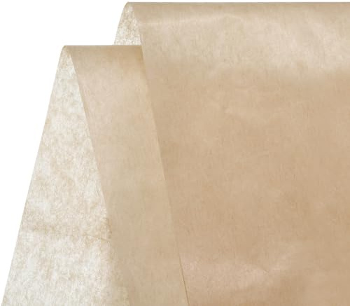 QUARKZMAN Brun silkespapper presentpapper 50 x 70 cm för blomsterbuketter, gör-det-själv hantverk, presentdekoration 40-pack