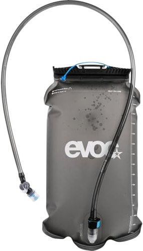 EVOC Hydration Bladder 3 Trinkblase (auslaufsicherer Trinkbeutel mit flexiblem Schlauch und Beißventil, leicht zu reinigen, Volumen: 3 l), Carbon Grey