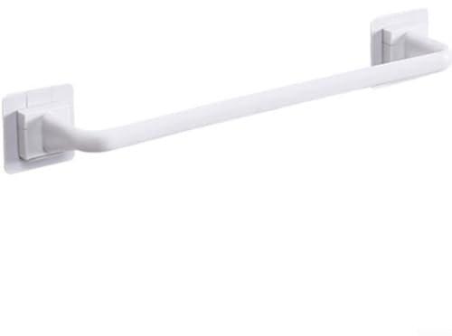 Floweringbeter Barre porte-serviettes, porte-serviettes mural pour salle de bain, cuisine, antirouille, résistante aux rayures, facile à installer (blanc L)