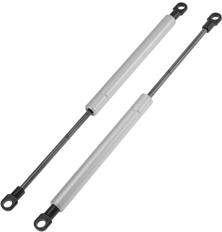 X AUTOHAUX 300mm/11.81 Amortiguadores De Gas 18lb/80N/8kg Muelles De Gas Tonelada Plateada Acero Al Carbono 2 Pcs Tapa De Caja De Herramientas Para RV Cobertura De Caja De Almacenamiento