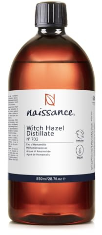 Naissance Distilled Witch Hazel (No. 702) - 850 ml - Non-Alcoholic, Pure, Natural - Cleansing & Toning - for Aromatherapy, Skincare and DIY Beauty