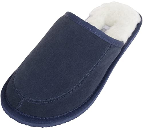 SNUGRUGS Jessie Pantofole uomo, Blu (Navy Navy), 42 EU (8 UK)