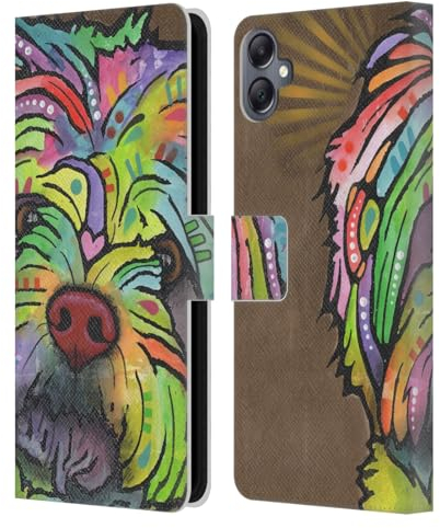 Head Case Designs Offizielle Dean Russo Amy Hunde 3 Leder Brieftaschen Handyhülle Hülle Huelle kompatibel mit Samsung Galaxy A05