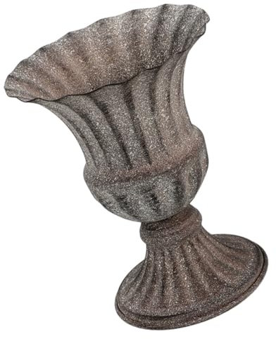 Mikikit Jarrón Conmemorativo De Cementerio Jarrón De Flores De Cementerio Metal Decoración para Tumba para Lapida