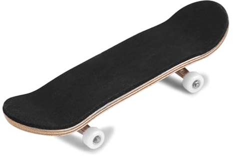 Haofy Fingerboard di Fingerboard Mini Fingerboard in Legno in Acero a 5 Strati con Ruote Cuscinetti Completamente Chiuse per Adulti Bambini Stress Sollievo (WHITE)