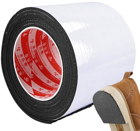 Suola Della - Toppa Protettiva Per Suola | Kit Di Riparazione Del Tallone | Grip Per Scarpe Con Protezione Per Sneaker Autoadesive Con Motivo A Griglia | Design Antiscivolo | Per Stivali Con