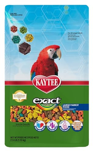Kaytee exacta Rainbow pájaro Alimentos para Grandes Loros