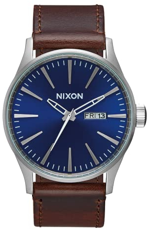 Nixon Armbanduhr Sentry Leder Blue / Brown