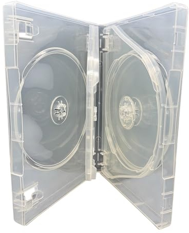 DragonTrading® CD/DVD-Multicase, Hochwertige Hüllen 5 Discs, superklar, 27 mm Rücken, 1 Stück