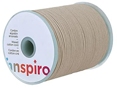 INNSPIRO Cordón algodón Encerado Fino Arena 2,0mm. 100m.