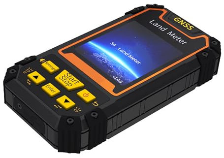 SurLaZ Medidor terrestre GPS Recargable, Equipo de topografía GPS portátil de Alta precisión con Receptor GNSS Profesional para medición de Distancia de Pendiente de área