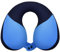INFANZIA Kids Neck Pillow for Travel, Soft Memory Foam Kids Travel Pillow for Neck Chin Support, Portable U Shaped Neck Cushion for Home, Camping, Sleeping, Gifts for Toddler & Children (Haze Blue)
