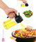 Toaren 2 en 1 Pulverizador Aceite,470ml Aceitera Antigoteo,Spray Aceite Cocina para Freidora Aire,Rociador Para Cocinar,Vaporizador Aceite con cepillo aceite para Cocinar,Barbacoa,Ensalada(Negro)