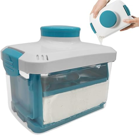 Efficiente Paneer Press, Colino per formaggio con vassoio, Pressa Paneer per la casa, Pressa Paneer per vassoio antigoccia, 20,5 x 13,8 x 17 cm, efficiente pressa Paneer con vassoio antigoccia e