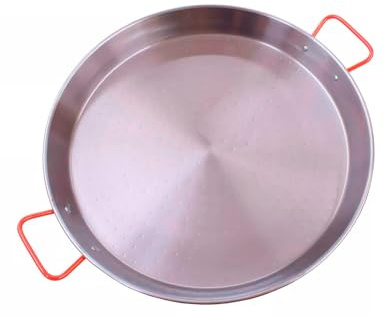 CABLEPELADO Paellera Valenciana Pulida Negra (40 cm) – Paellera de Metal para 9 Raciones – Ideal para Cocina Tradicional