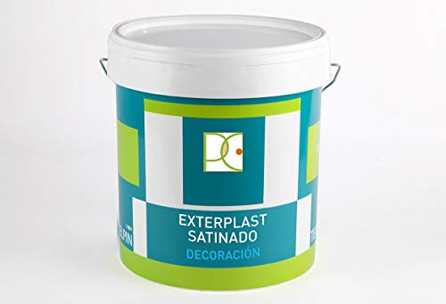 PINTURA PLASTICA SATINADA EXTRA BLANCA INTERIOR-EXTERIOR 4 LITROS