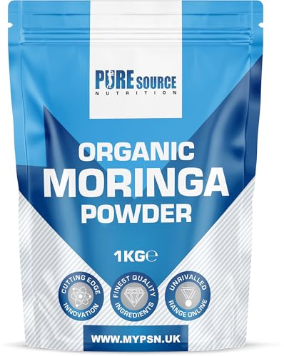 Organic Moringa Oleifera Leaf Powder [ Premium Quality ] 1KG 100% Raw and Pure Leaves Picked from The Moringa Oleifera Plant Pure Source Nutrition