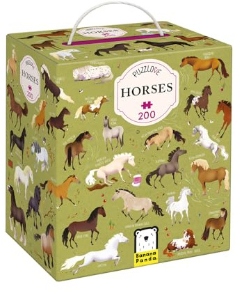 Banana Panda Puzzle Love Horses (200 Pieces) 7+
