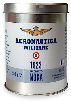 Caffè Pascucci | Caffe Macinato Aeronautica Militare Per Moka Caffettiera Napoletana Miscela Bar Extra Mild Tostatura Chiara Caffe In Polvere 250 g In Barattolo