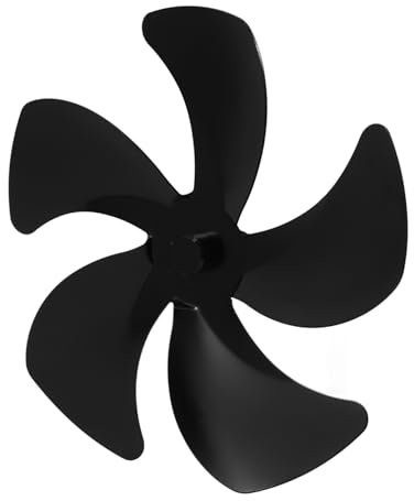 GLEAVI Ventilatore Per Stufa in Alluminio Alimentato Calore Design Robusto Funziona Silenzioso Automatico Migliora La Circolazione Del Calore Dal Per Riscaldatori Da e Uso