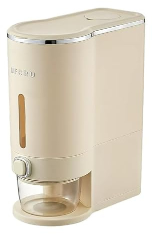 Reflygen Rice Dispenser With Measuring Cup,Kitchen Grain Storage Container,Pantry&Home Dry Goods Storage Box (22-Pound)