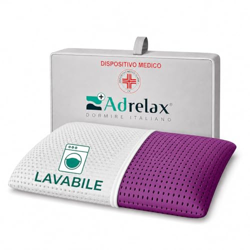Ad Relax - Il Primo Cuscino per Dormire Ergonomico Lavabile in Lavatrice