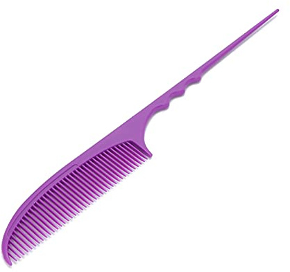 Hiraith Pettine per Cotonare lo Styling dei Capelli per Creare Acconciature Uniche, Pettine Professionale a Coda di Topo in Plastica per Tutti i di Capelli