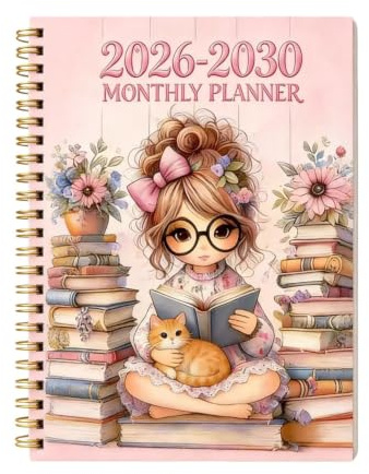Agenda mensuel 2026-2030 Programme 5 Ans 60 Mois en Papier Épais