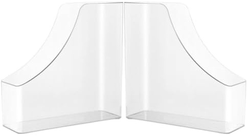 Kisangel Porta carpetas y archivador de revistas en plástico grueso, 2 unidades reutilizables para escritorio, diseñado para archivos en oficina y estudio