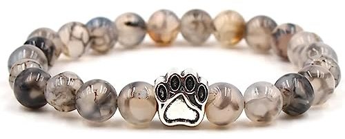 armband av natursten, Schmuck Naturstensarmband Med Tasshänge for Honom Och Henne, Partnerarmband Gjort