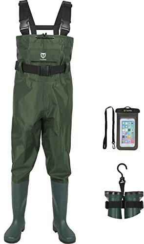 TIDEWE Chest Waders for Men Women, Waterproof Fishing Waders GN M13