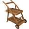 Teako Design Servierwagen Teramo mit 2 Ablagen + Tablett