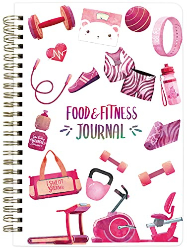 Ceiba Tree Food Fitness Workout Journal Weight Loss Nutrition Wellness Calorie Counter Log Diary Notebook Meal Planner Diet Exercise Training Health Tracker 6.1 x 8.5