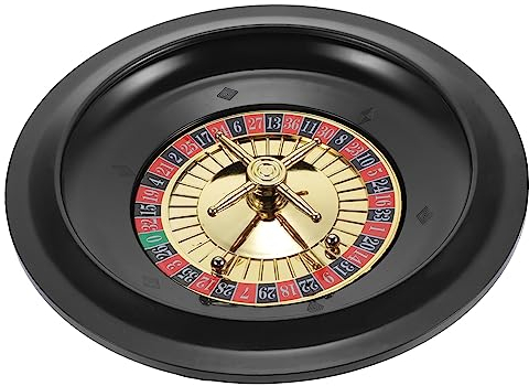 Toyvian Russisches Roulette Tischspielrad -Roulette-Tisch Party-Roulette-Rad Tischspiel Rad Partyspiel Pokerrad Rouletterad Holz Russland Rotieren Europäischer Stil Plastik