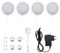 Lightsjoy 4er Schrankbeleuchtung LED Unterbauleuchten Warmweiss Schranklicht Vitrinenbeleuchtung LED Kleiderschrank Beleuchtung Schranklampe 10W,für Kabinett Schränke Kleiderschrank küchen