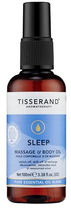 Tisserand - Sleep Better, Massage and Body Oil- Lavender, Jasmine, and Sandalwood Essential Oils - 100% Natural Pure Essential Oils - 100ml