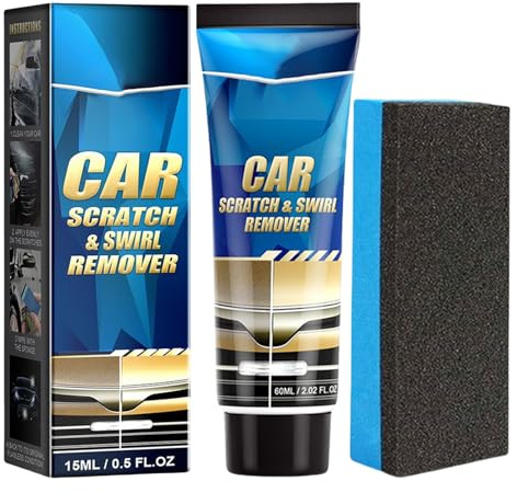 Enleve-Rayures pour Véhicules,Pâte Réparation Éraflures Automobile | Nettoyant Soin Carrosserie Éliminateur Micro-Rayures avec Éponge pour Intérieur Entretien Automobile