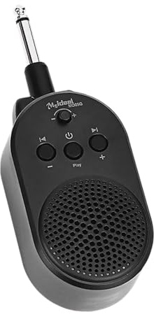 F Fityle Mini amplificador de guitarra eléctrica de 5 W, altavoz profesional, recargable, con distorsión limpia, para práctica diaria, para principiantes.