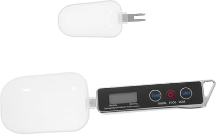 Hoement Cuchara Báscula Digital Cocina Capacidad Alta Precisión Pantalla LCD Fácil Lectura para Medir Alimentos Ingredientes Sólidos y Líquidos