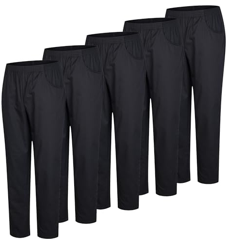 Paquetes de 5 Unidades - PANTALÓN Sanitarios Unisex Cintura ELÁSTICA UNIFORMEES Sanitarios 5-8312