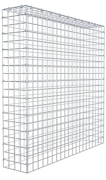 GABIONA Gabion de culture type 3 carré, maillage 5 x 5 cm, profondeur 20 cm, gabion 100 x 100 x 20 cm (L x H x P), anneau en C